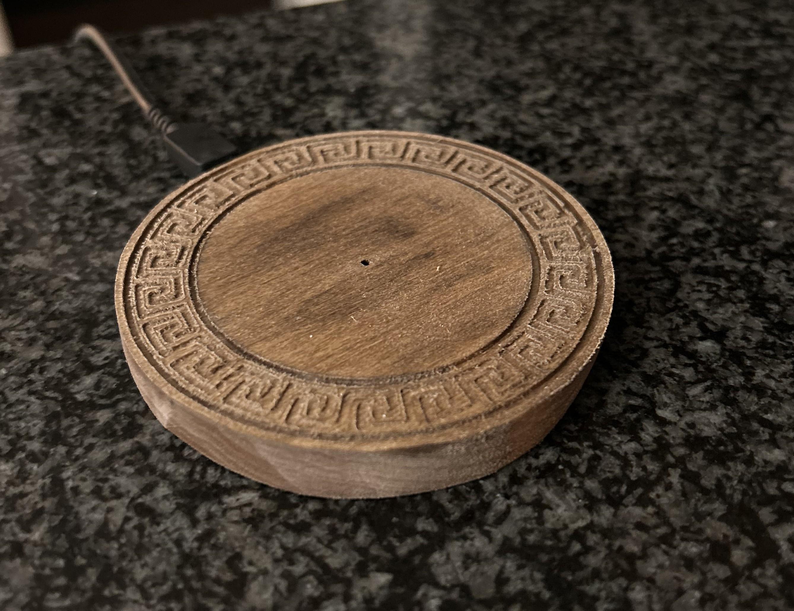 Wooden Wireless Charger Using a CNC Machine
