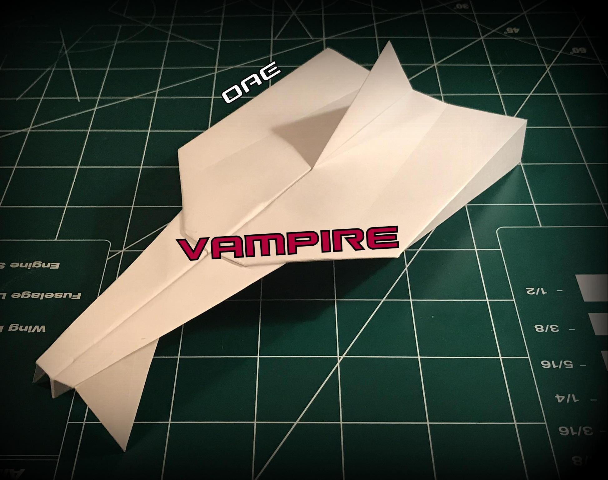 How to Make the Vampire Paper Airplane