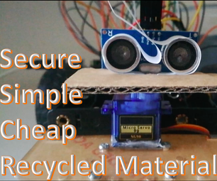 How to Attach an Ultrasonic Sensor Onto a Servo SECURELY Cheaply and Easily