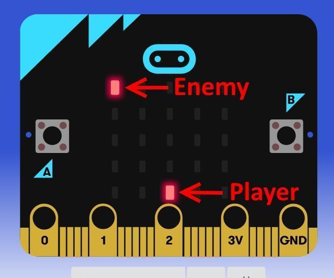 Microbit MakeCode Space Invader 