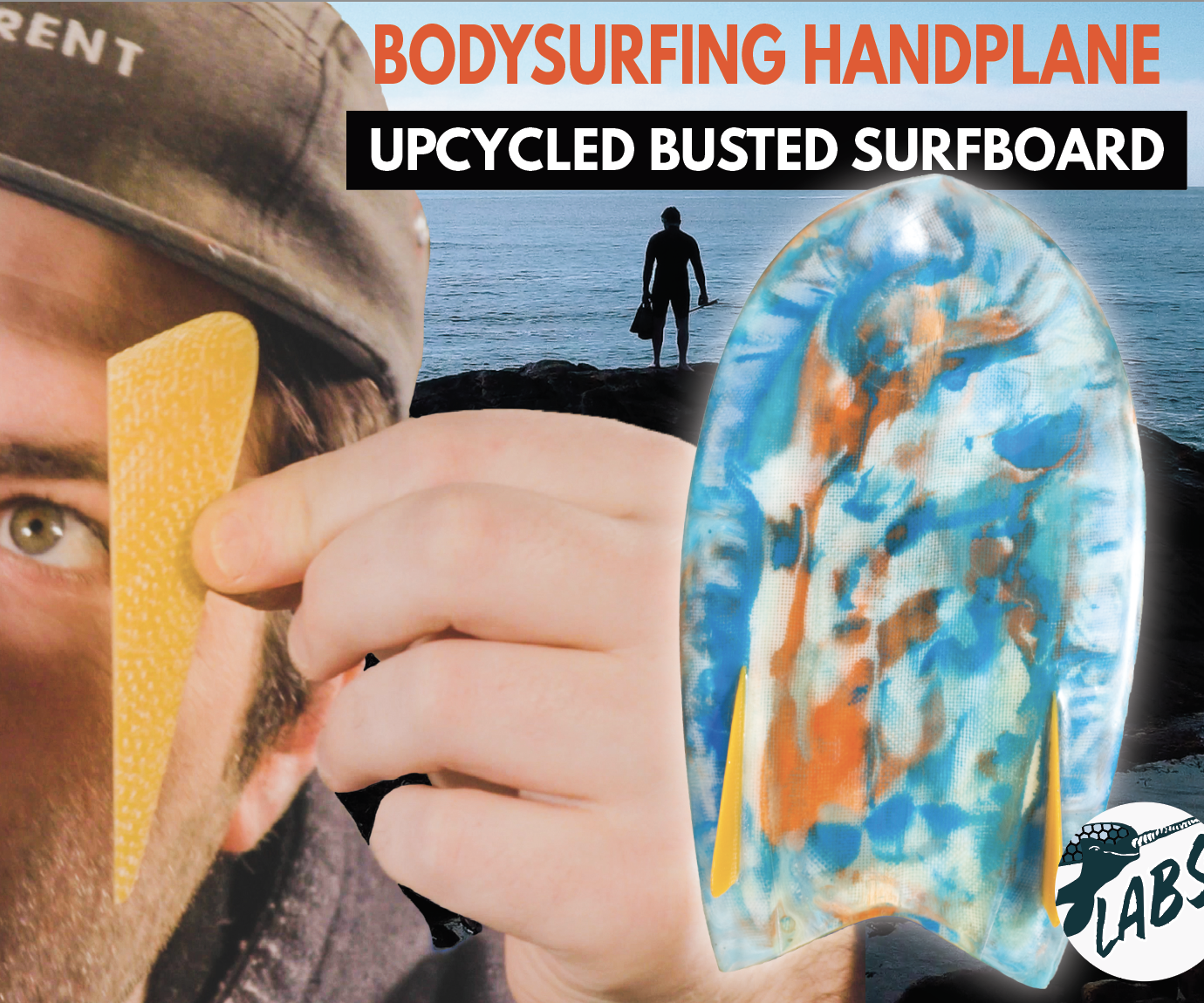 Upcycled Body Surfing Hand Plane - Board Shaping and Fiberglassing 