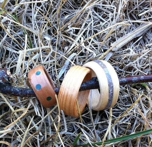Bent Wood Rings