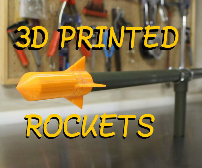 Make your own Rocket Cannon - Shoot 3D Printed Rockets over 100 FEET! 