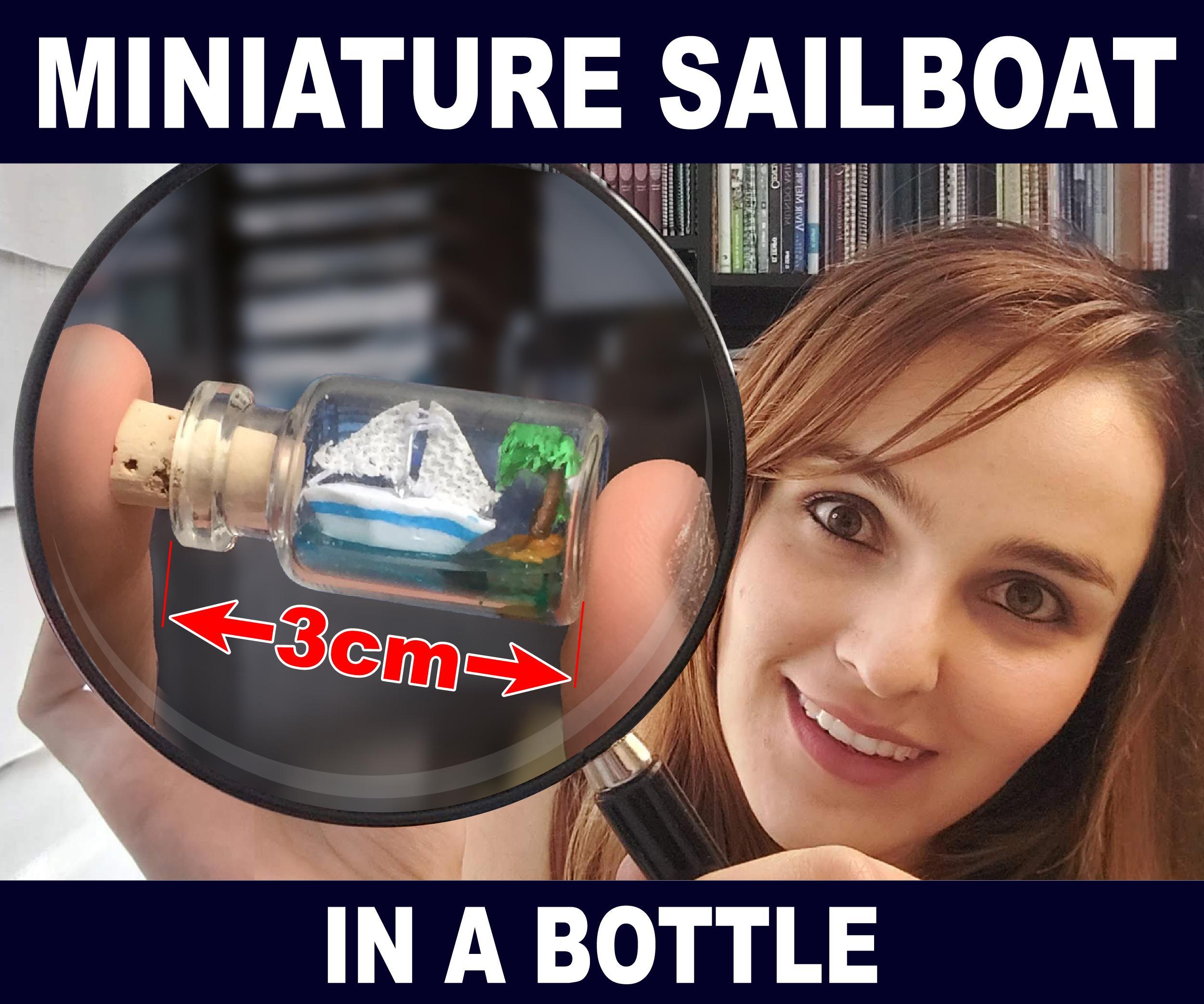 Miniature Sailboat in a Bottle