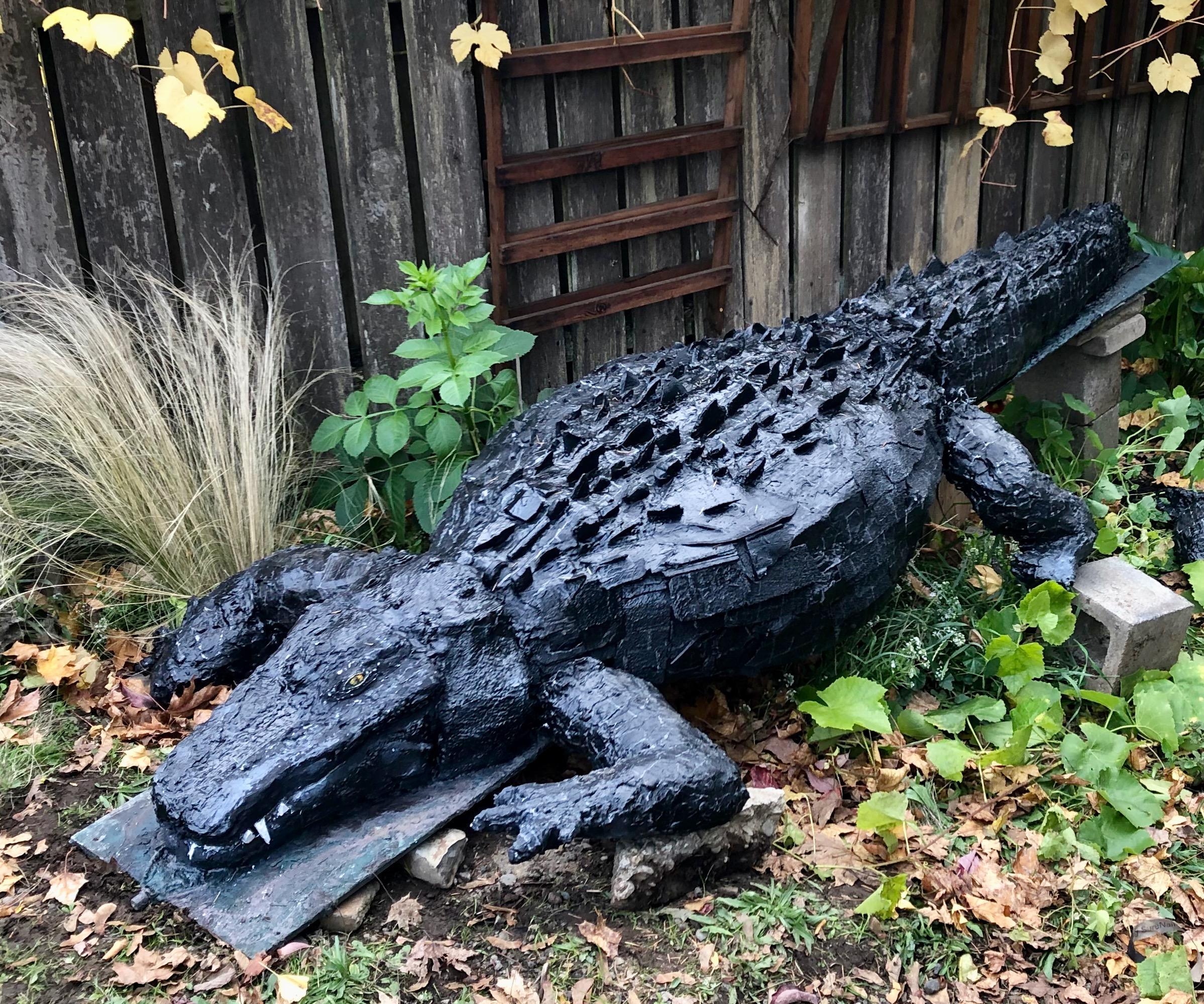 Life Size Found Object Alligator