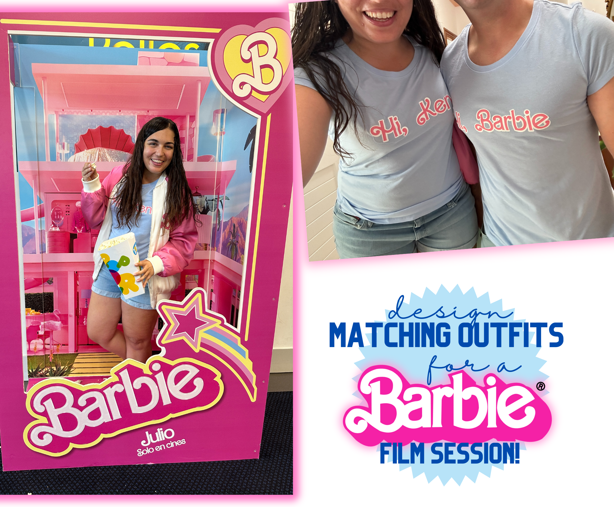 Design Your Matching Outfits for a Barbie Film Session!