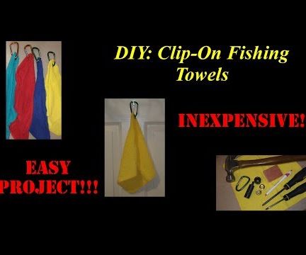 DIY Clip-On Fishing Towels