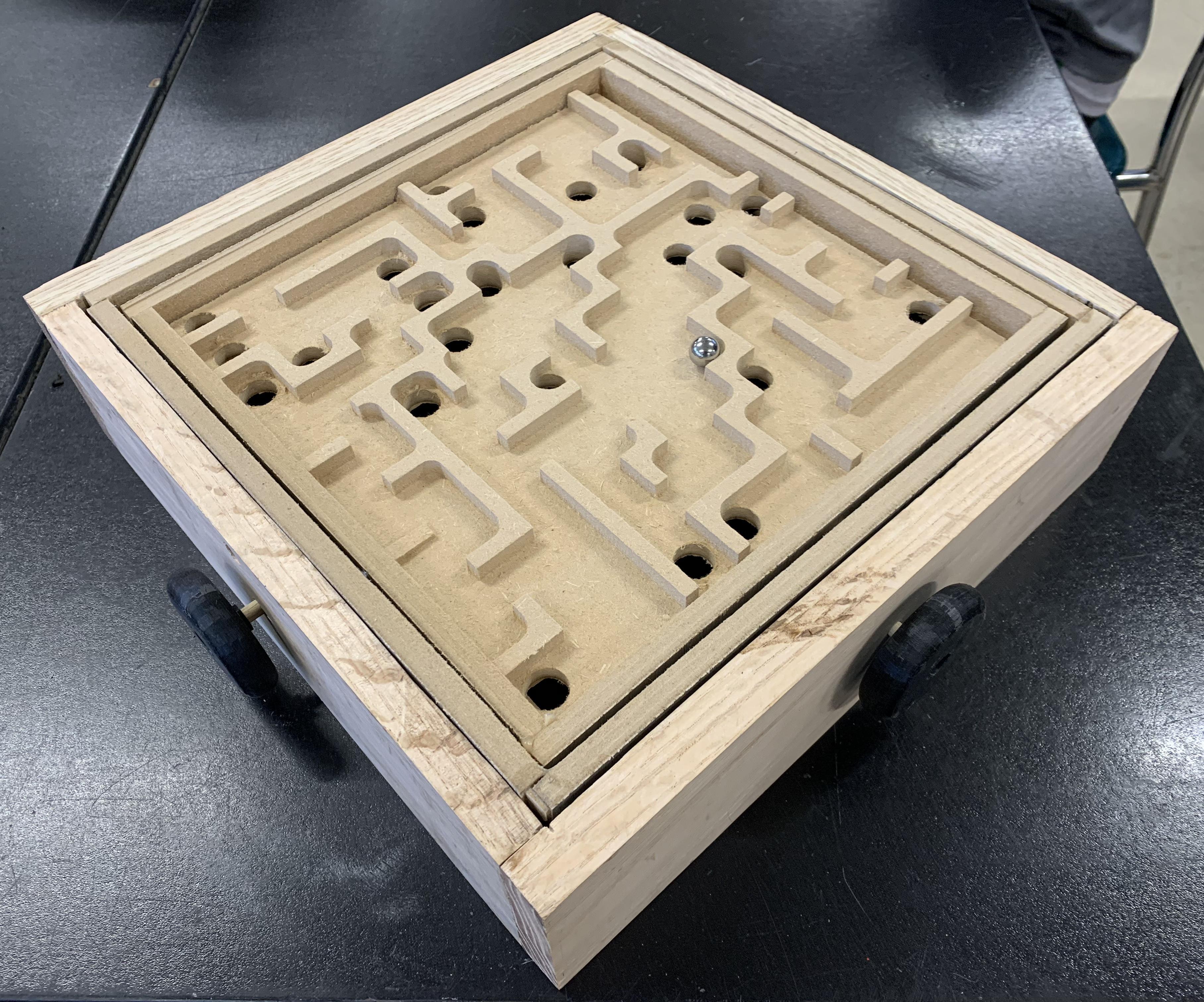 Homemade Wooden Marble Maze
