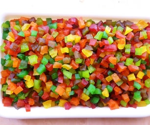 Tutti-Frutti: Colorful Candied Fruit Cubes From Raw Papaya