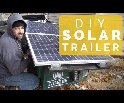 DIY Portable Solar Panel Generator Trailer