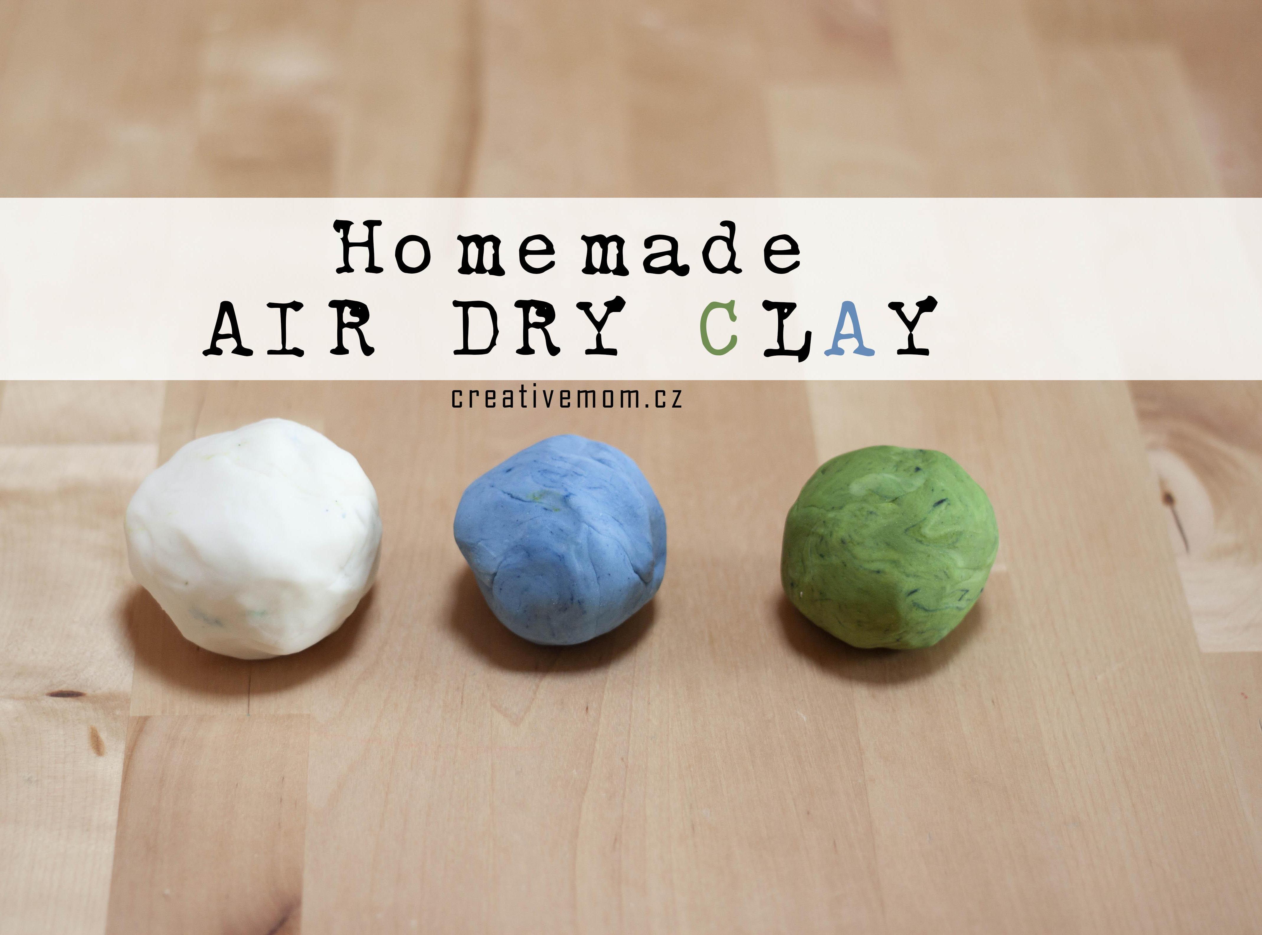 Homemade Air Dry Clay From 3 Ingredients (edible if it comes to it)