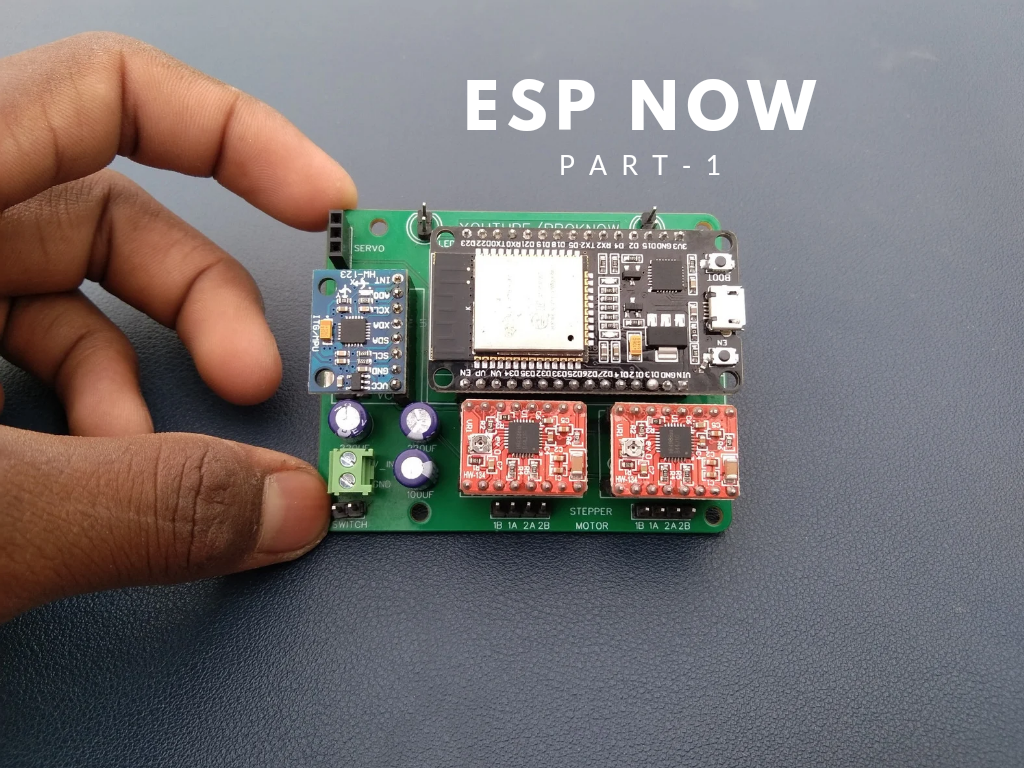 ESP Now Communication Based PCB for Self Balancing Robot