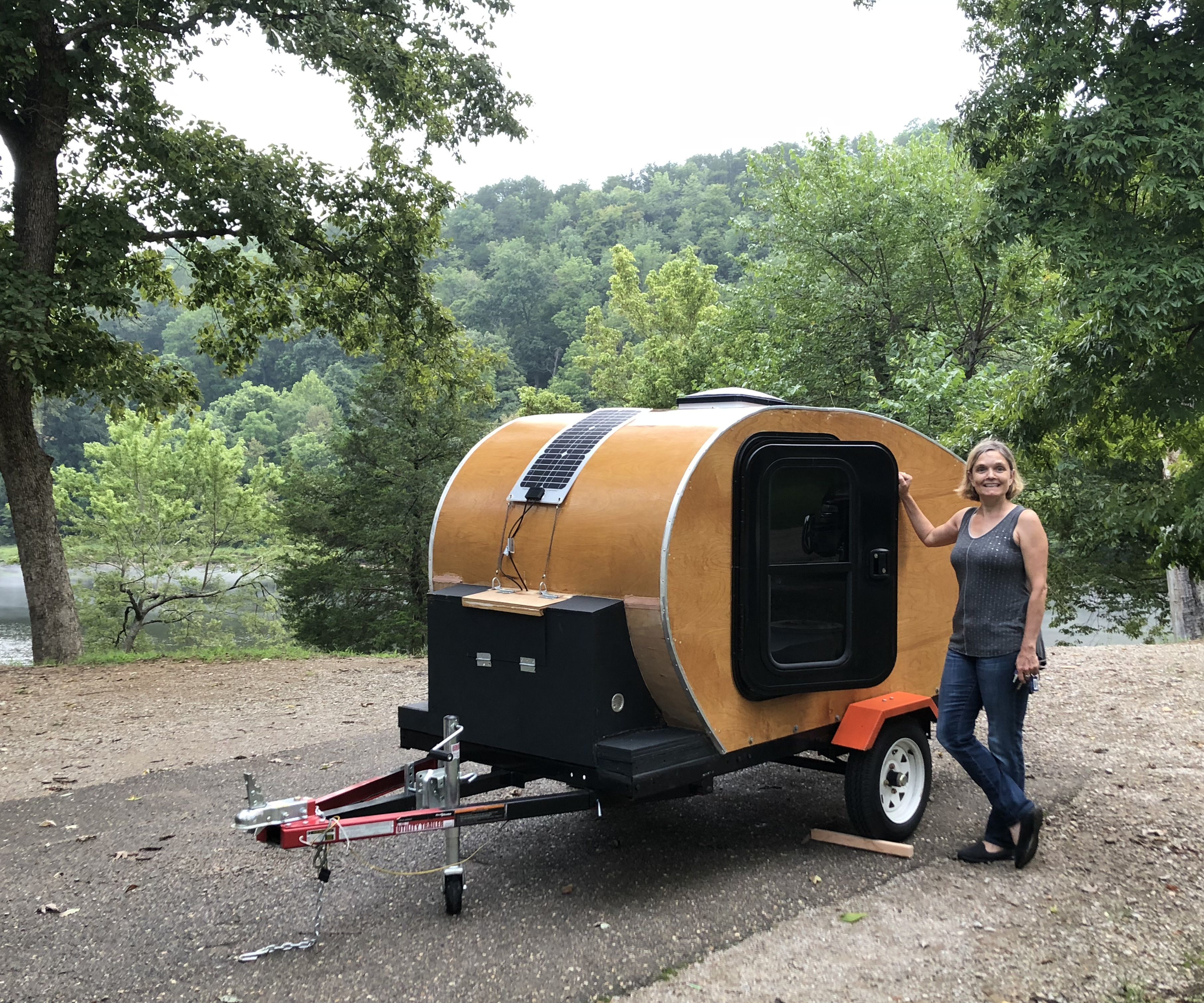 Teardrop Camper Made From Wood