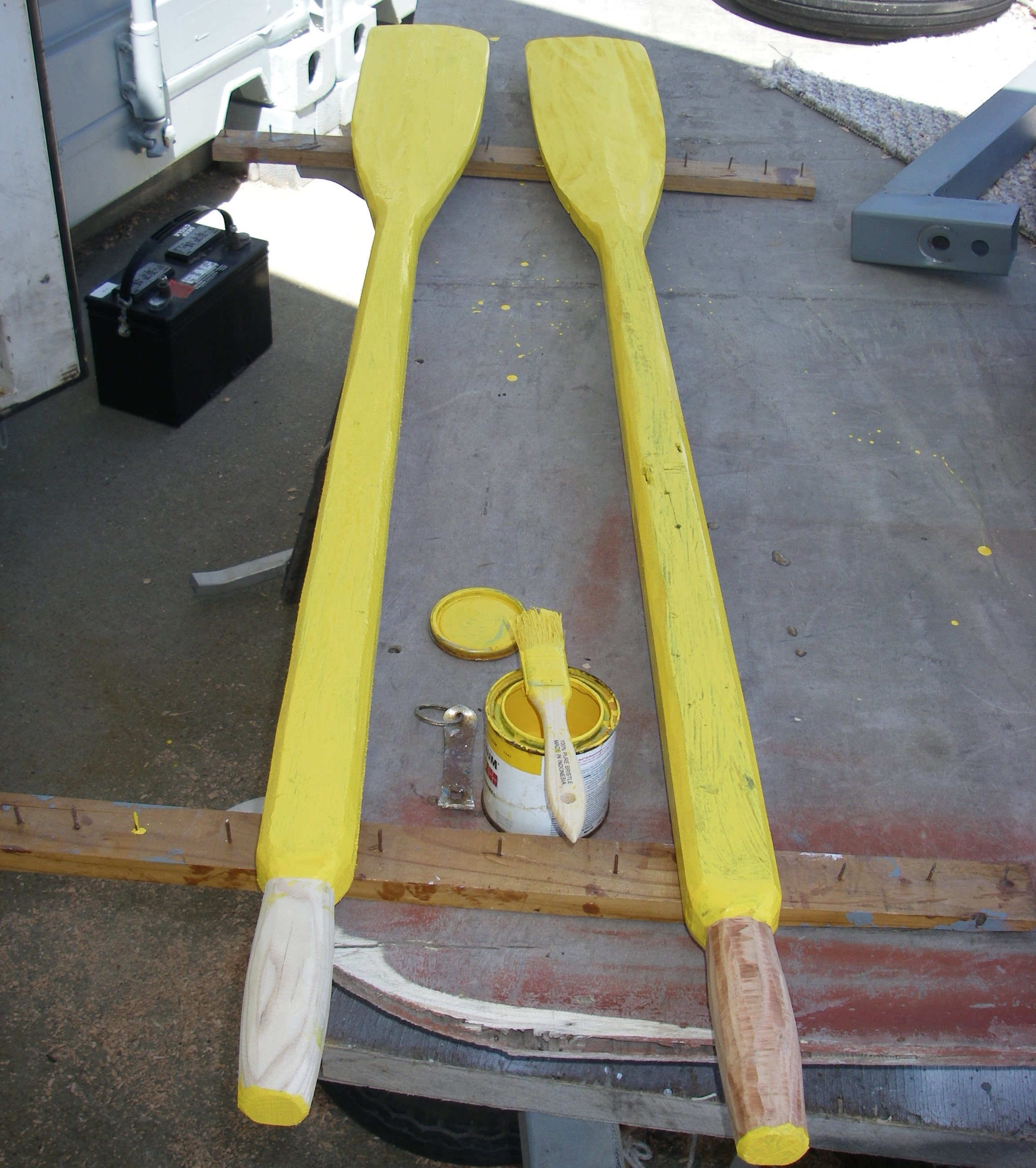 Make Oars from Two by Fours