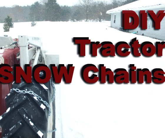 Customized/ DIY Snow Chains for Tractor Tires