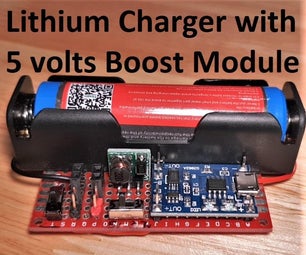 Charging Board for Lithium-Ion Battery With Step-up to 5 Volts