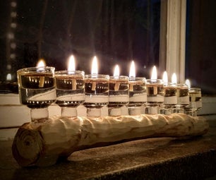 DIY Menorah (Hanukkiah) - an Oil Lamp With a Story!