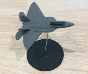 F-22 Raptor Out of Popsicle Sticks