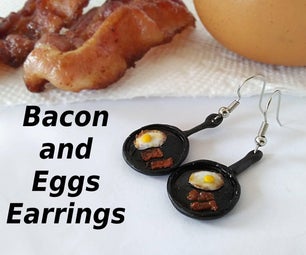 Skillet of Bacon 'n' Eggs Earrings