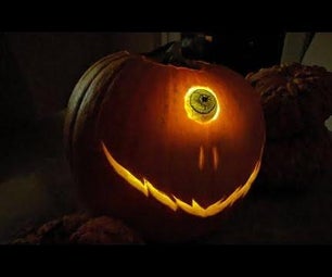 Halloween Pumpkin With a Moving Animatronic Eye | This Pumpkin Can Roll Its Eye!