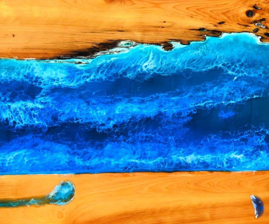 How to Make Epoxy Resin Ocean Art With Waves