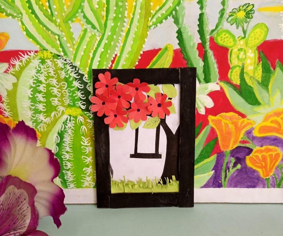 Mini Wall Decoration Paper Flower Craft
