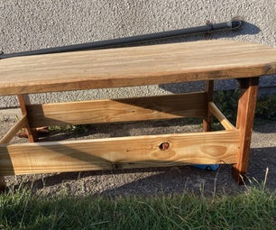 Making a Garden Bench  From an Old Worktop 