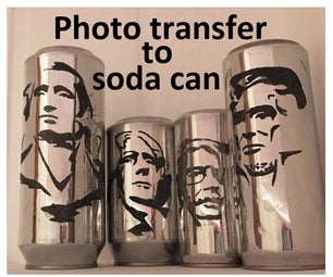 Photo Transfer to Soda Can