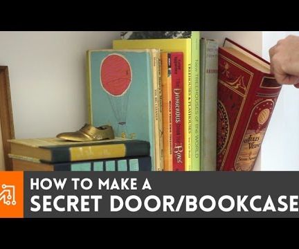 How to make a secret door/book case