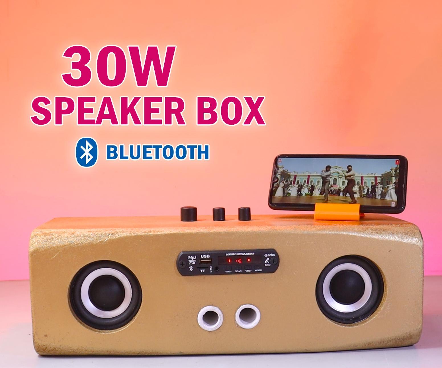 DIY : 30W Portable Bluetooth Speaker Box