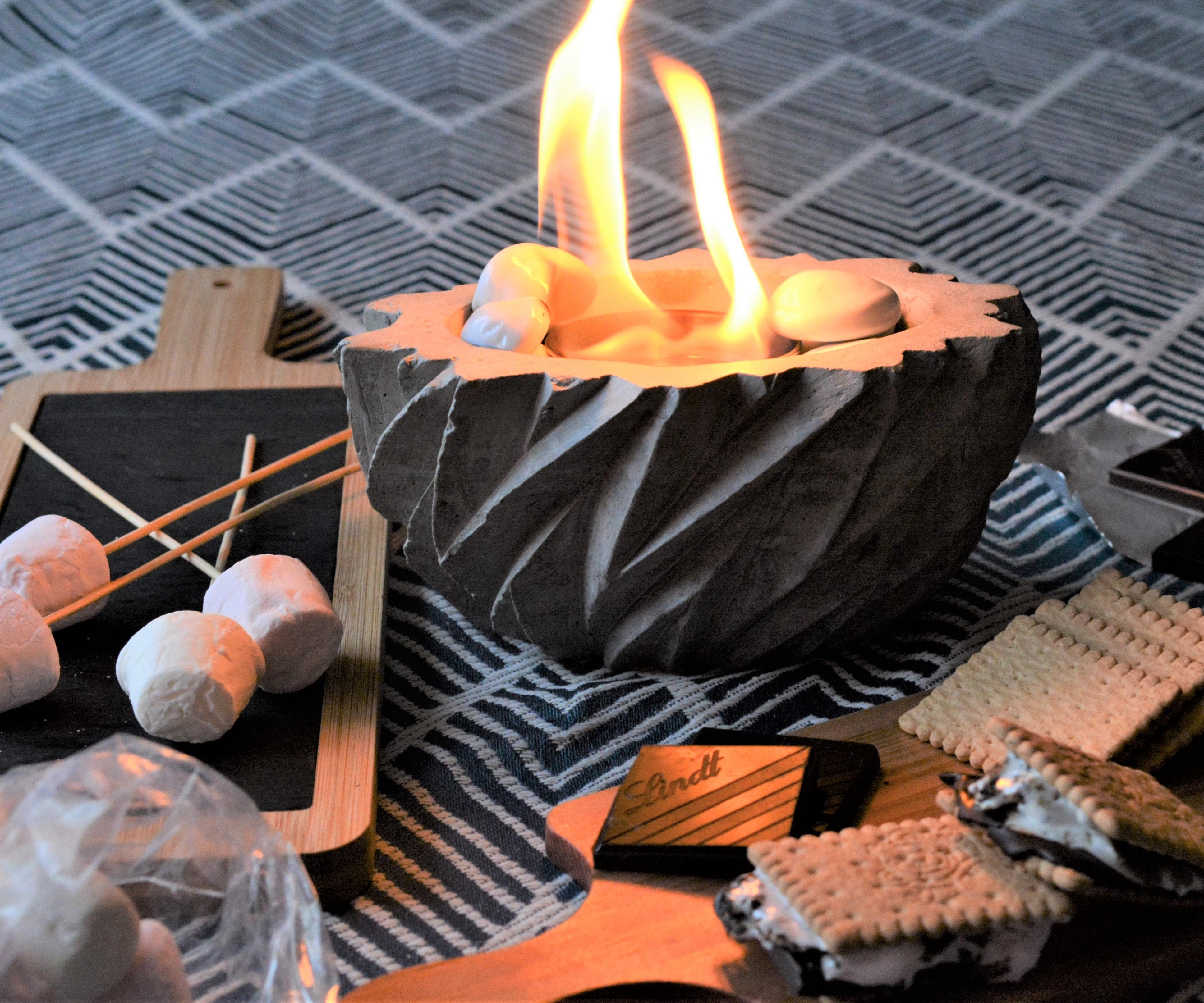 Mini Indoor Fire Pit for S'mores 