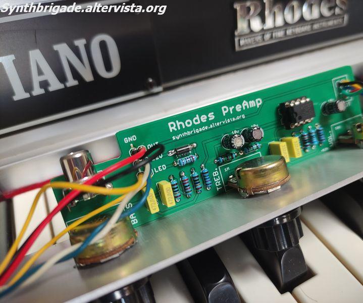 Rhodes Stage Piano Pre-amplifier (and Dedicated MarkII Name Plate)