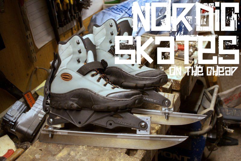 Nordic skates made of inlines