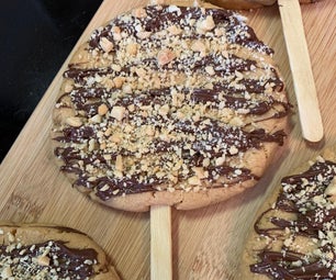 Chocolate Peanut Butter Cookies On A Stick