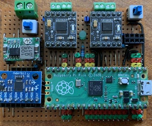 Raspberry Pi Pico Robot Controller Board for L0Cost Robots Built on Matrix or Strip Board