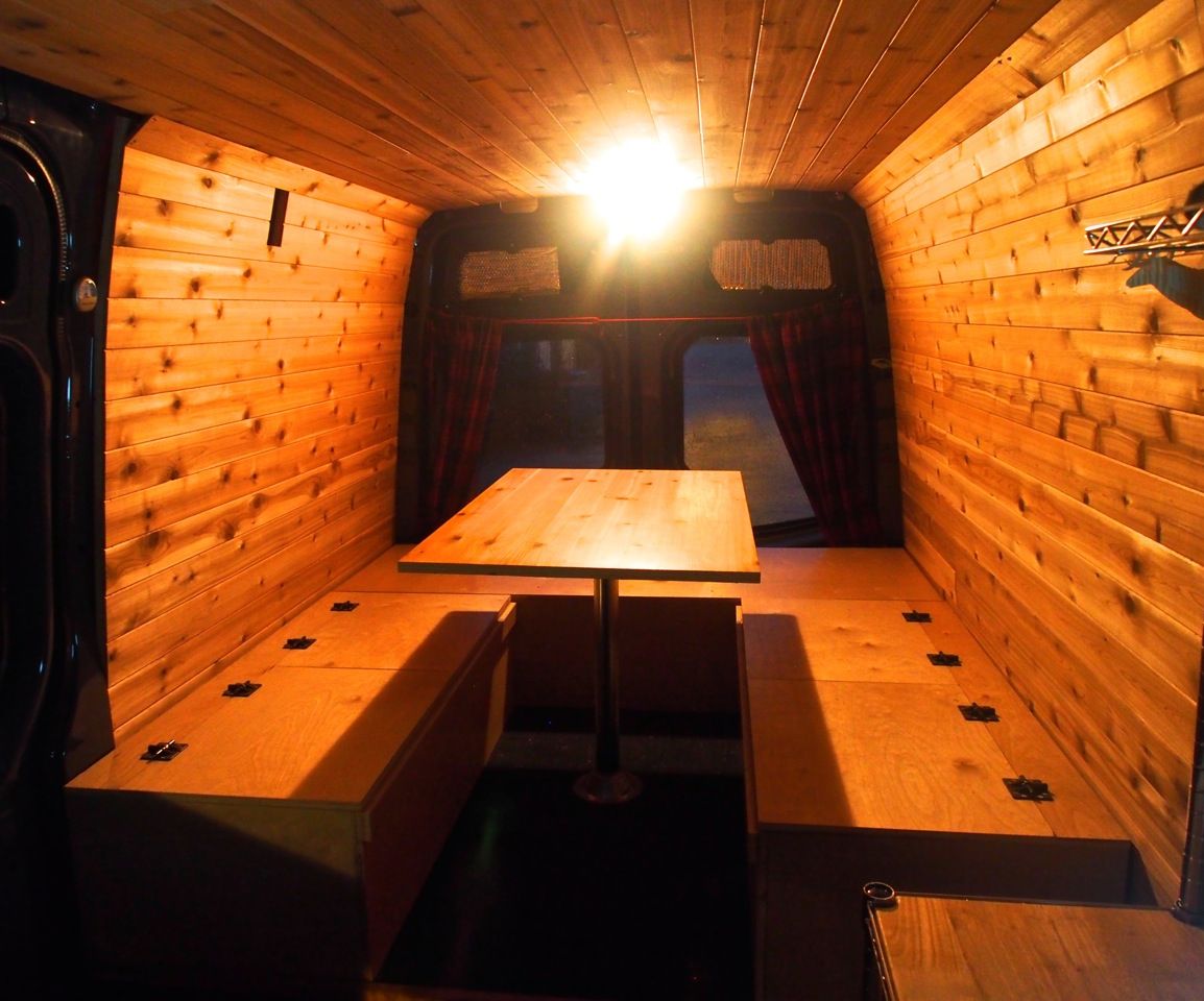 Bed, Table, and Benches for Camper Van - All in One!