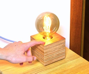 Plywood Lamp With Hidden Switch and APP Control