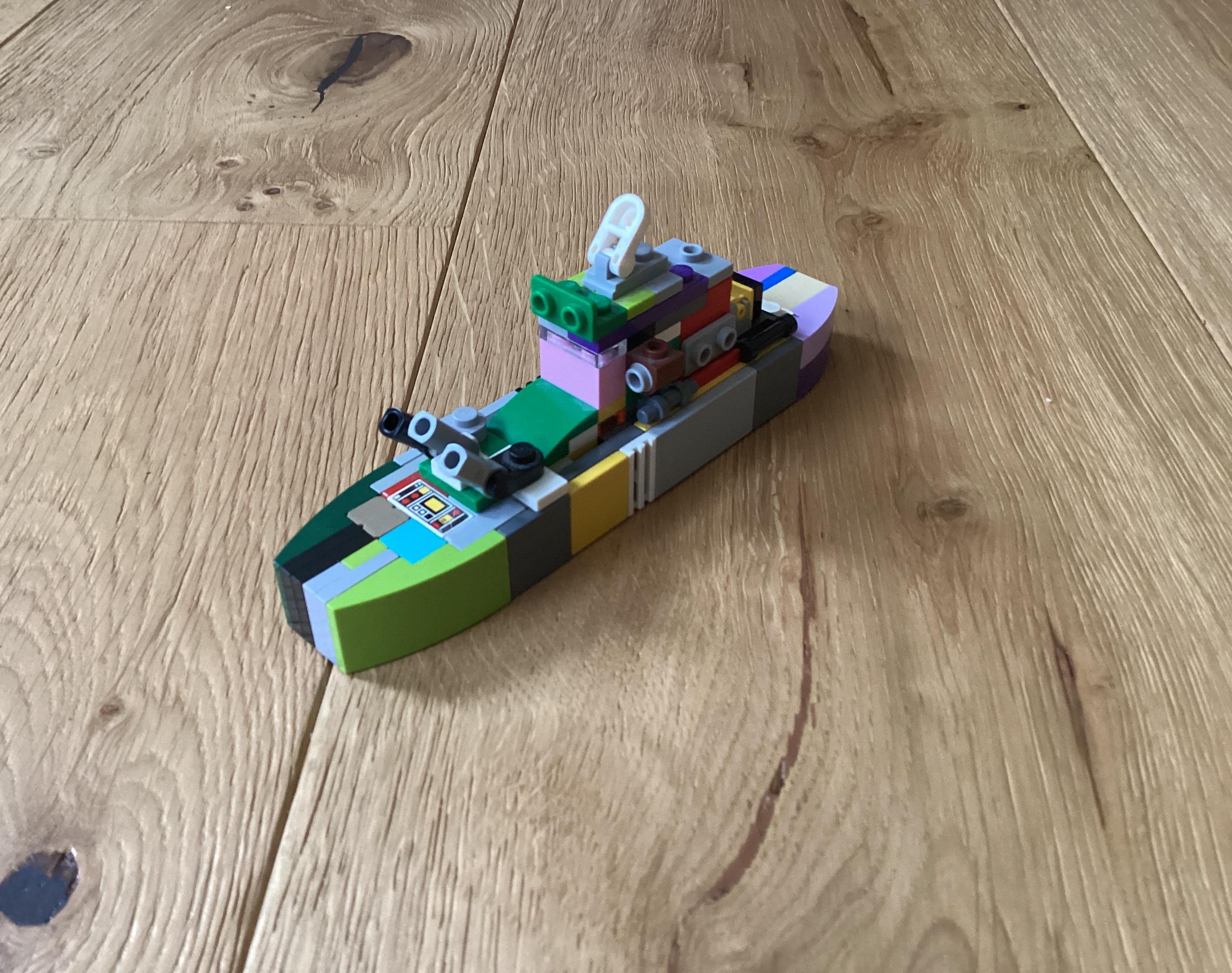 Miniature Lego Battleship