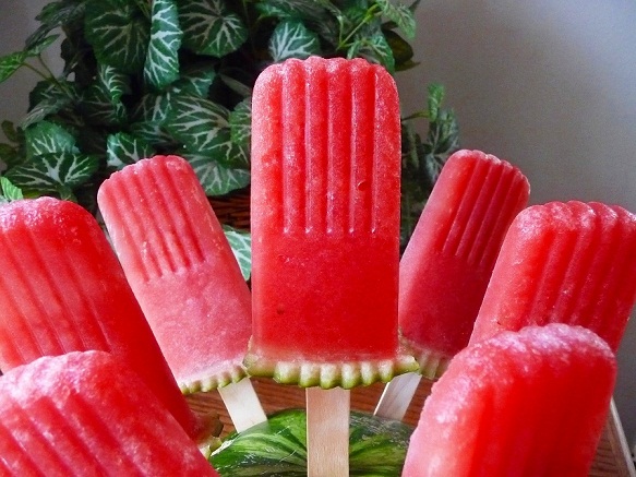 Salty (or not) Watermelon Pops
