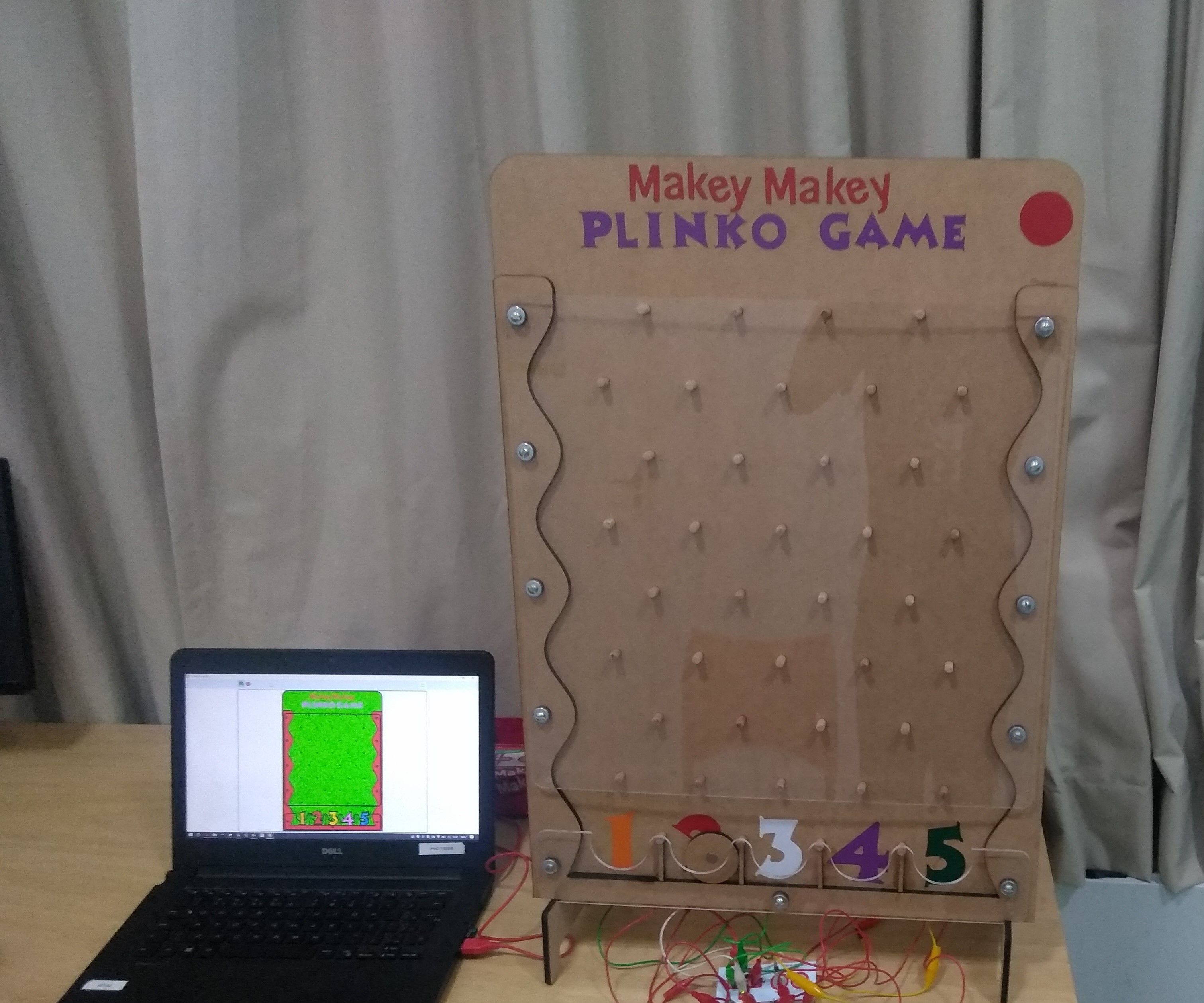 Magnetic Plinko Game With Makey Makey