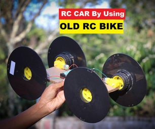 How to Make RC Car at Home With Old RC Bike Parts and an Empty Filament Spool