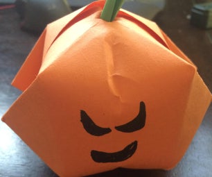 Super Easy Origami Pumpkin!