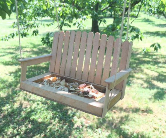 Make a Swing Bench Bird Feeder