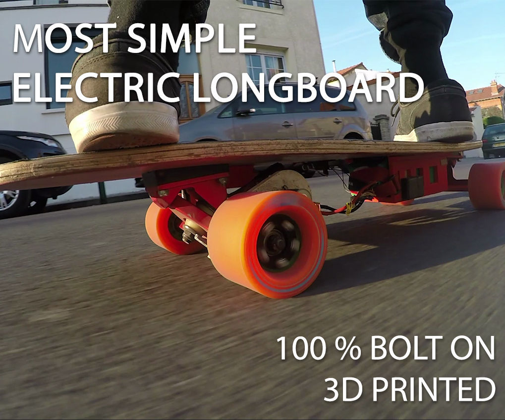 Easy DIY 3D Printed Electric Longboard! 