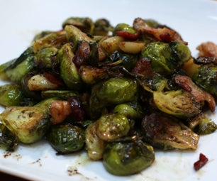 Roasted Brussel Sprouts With Garlic and Bacon