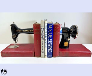 How to Turn an Old Sewing Machine Into Book Ends With a Twist