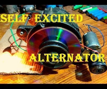 Self-exciting a Car Alternator Using a Small DC Generator