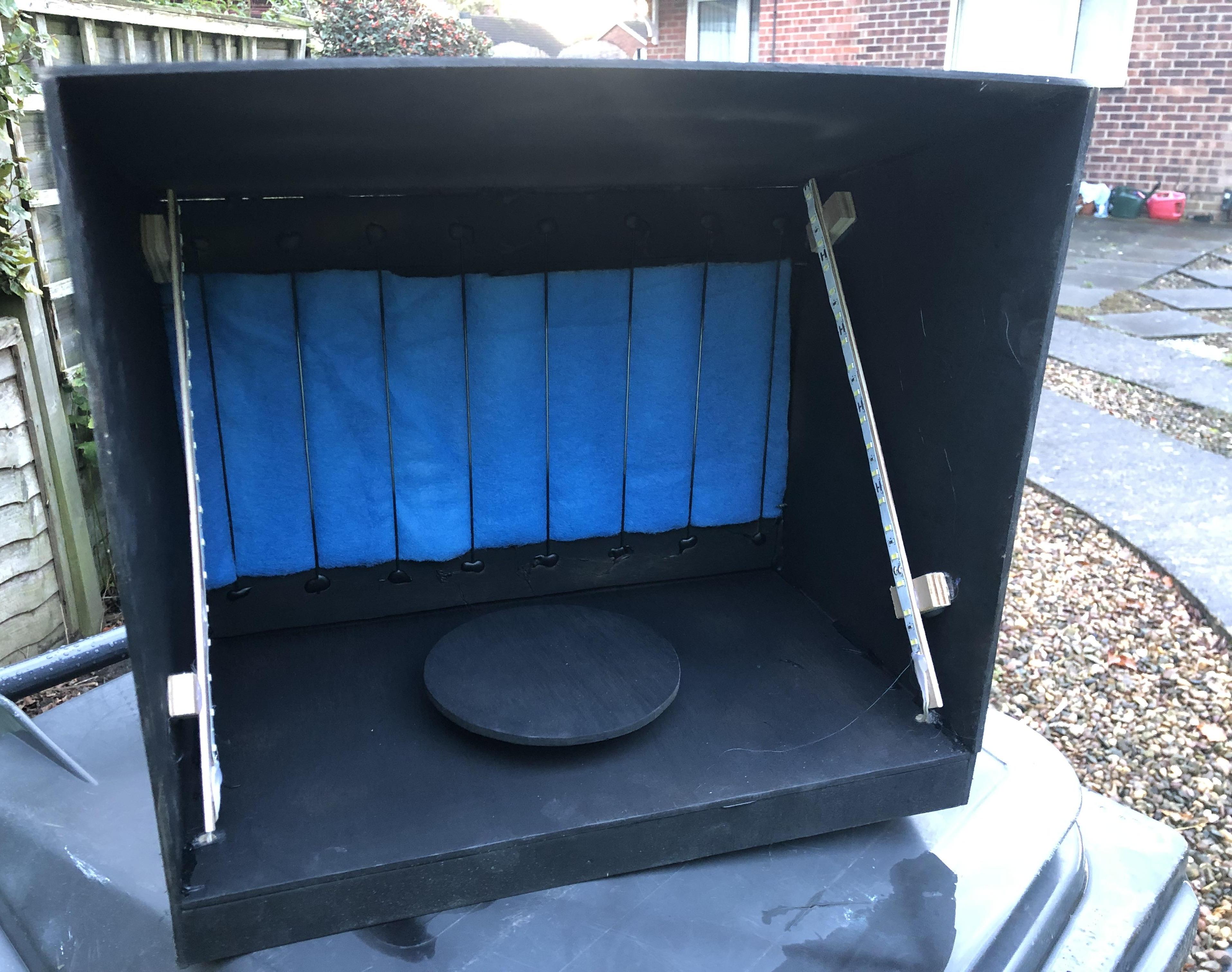 Rattle Spray Can Micro Spray Booth With Turntable