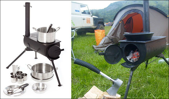 Make a Frontier stove from a gas bottle