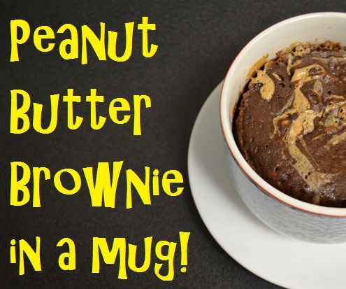 Peanut Butter Brownie in a Mug!